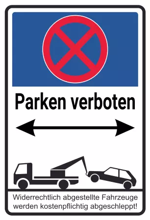 Parken verboten SchildParken - Verkehr Absolutes Halterverbot Bild