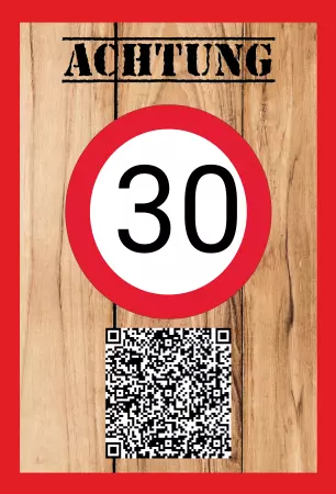 Parken verboten SchildParken - Verkehr ACHTUNG 30 Bild