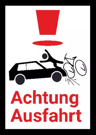 Parken verboten Schild Parken - Verkehr Achtung Ausfahrt Bild