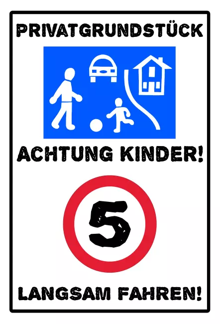 Parken verboten Schild Parken - Verkehr ACHTUNG KINDER! Bild