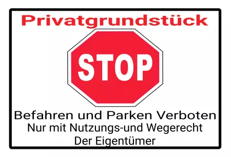 Parken verboten SchildParken - Verkehr Befahren und Parken verboten Bild