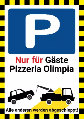 Parken verboten Schild Parken - Verkehr Nur für Gäste Bild