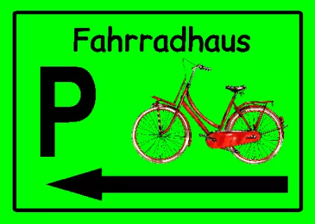 Parken verboten SchildParken - Verkehr Parken Fahrradhaus Bild