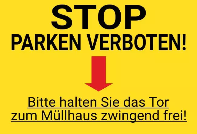 Parken verboten Schild Parken - Verkehr Parken verboten Bild
