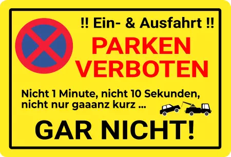 Parken verboten SchildParken - Verkehr PARKEN VERBOTEN Bild