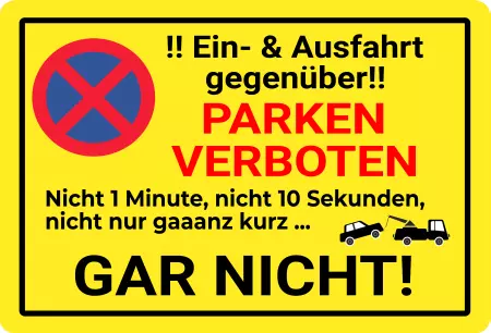 Parken verboten SchildParken - Verkehr PARKEN VERBOTEN Bild