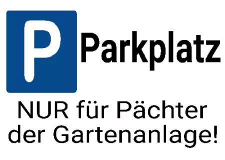 Parken verboten SchildParken - Verkehr Parkolatz nur für Pächter Bild