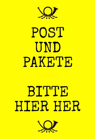 Parken verboten Schild Parken - Verkehr Post und Pakete bitte hier Bild