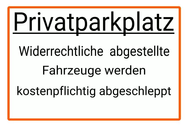 Parken verboten Schild Parken - Verkehr Privatparklplatz Bild