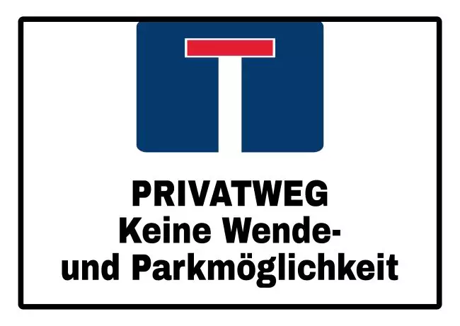 Parken verboten Schild Parken - Verkehr Privatweg Bild