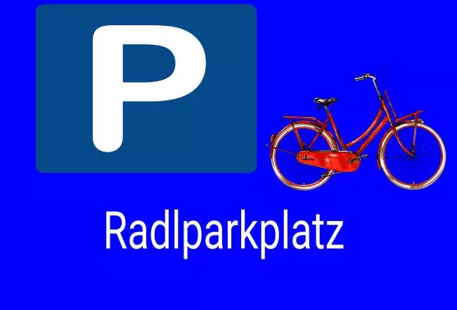 Parken verboten Schild Parken - Verkehr Radlparkplatz Bild